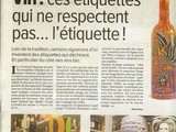 La Gazette de Montpellier et les étiquettes du vin