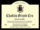 Chablis Grand Cru Grenouille 2005 - Domaine Jean-Paul et Benoit Droin à Chablis