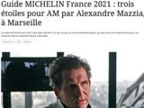 Guide Michelin 2021 : Alexandre Mazzia 3 étoiles, Hélène Darroze et Cédric Deckert 2 étoiles parmi les promus