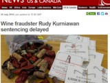 La sentence du faussaire Rudy Kurniawan, alias Dr Conti, encore repoussée à New-York