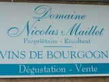 Balade bourguignonne volume i : Domaine Nicolas Maillet à Verzé