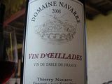  Vin d'Oeillades 2008  du domaine Navarre... En boire, en reboire et recommencer
