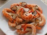 Recette de la semaine : Langoustines aux truffes noires sur leur lit de racines