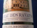 Chateau Ravatys , cuvée Mathilde Courbe côtes de Brouilly 2005 (Beaujolais)