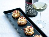 Choux bressaola à la crème de mimolette et le Sylvaner vieilles vignes de Jean-Pierre Rietsch