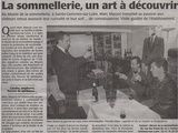 2012 : Article du Courrier de l'Ouest, Cours de dégustation - Angers