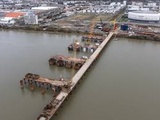 Bordeaux : Tapis anti-érosion, lançage de charpente...Cinq infos sur le chantier du pont Simone Veil