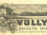 Au Cru de l’Hôpital de Morat, Christian Vessaz fait un clin d’oeil en ressortant une étiquette de 1911