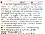 Guide Hachette 2013 Châteaux Gaby et Moya 2009