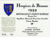 Hospices de Beaune 2011, j-162: Une cuvée, une histoire: Meursault-Genevrières Premier Cru Cuvée Baudot