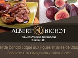 Recette Albert Bichot : filet de Canard aux figues et baies de cassis