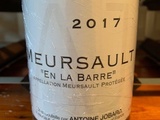 Dégustation horizontale Meursault 2017
