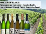 Offre iDéale : Champagnes de vignerons avec Henriet-Bazin, Francis Boulard, Franck Pascal et Françoise Bedel