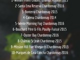Chardonnay : Mon Top 10 de 2017