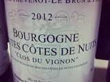 Bourgogne – Hautes Côtes de Nuits – Domaine Thevenot-Le Brun – Clos du vignon –  2012