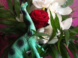 #vdv 49 Que fait ce dinosaure dans mon bouquet