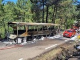 Gard : Un bus transportant 31 enfants complètement carbonisé par un incendie