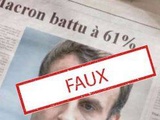 Présidentielle 2022 : Emmanuel Macron « battu à 61 % » ? Gare au fake