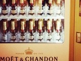 Un distributeur de Champagne Moët et Chandon à Londres