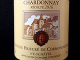 Le Chardonnay 2016 du Prieuré de Cormondrèche